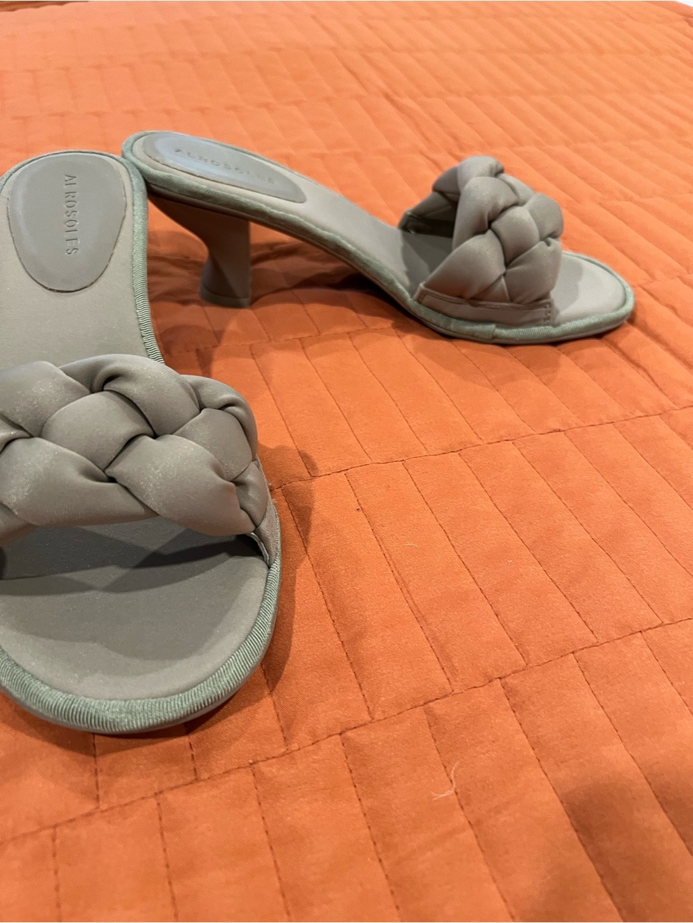 AEROSOLES Braided Slide Mules - Taupe Gray - Picture 2 of 3